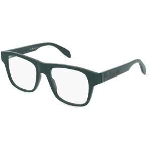 Kering Eyewear Spa Alexander McQueen AM0389O Unisex-Brille inkl. Gläser Vollrand Quadratisch Kunststoff-Gestell 52/19/145, Grün