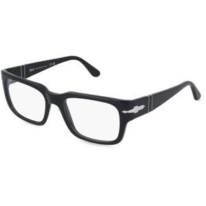 Luxottica Fashion Brillen Vertriebs GmbH Persol PO3315V Herren-Brille inkl. Gläser Vollrand Eckig Acetat-Gestell 55/19/145, Schwarz