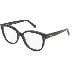 Marchon Germany GmbH Ferragamo SF2994 Damen-Brille inkl. Gläser Vollrand Rund Acetat-Gestell 53/17/145, Schwarz