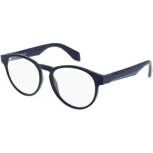 Marcolin Deutschland GmbH Adidas Originals OR5026 Unisex-Brille inkl. Gläser Vollrand Rund Kunststoff-Gestell 52/17/145, Blau