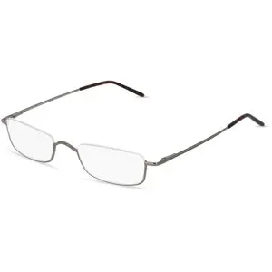 Optic Prima Co., Ltd. Fielmann TITANIUM 193 FLEX CL Unisex-Brille inkl. Gläser Halbrand Halb Titan-Gestell 49/21/145, Grau