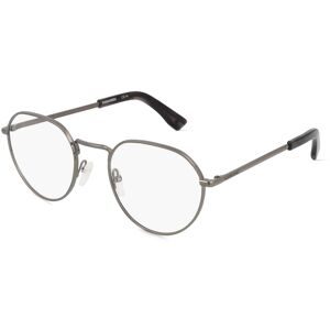 Safilo GmbH Dsquared2  D2 0019 Unisex-Brille inkl. Gläser Vollrand Rund Metall-Gestell 52/22/145, Gold