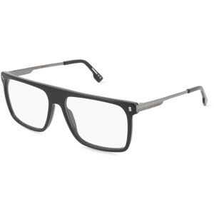 Safilo GmbH Dsquared2 D2 0122 Herren-Brille inkl. Gläser Vollrand Quadratisch Acetat-Gestell 56/15/145, Schwarz
