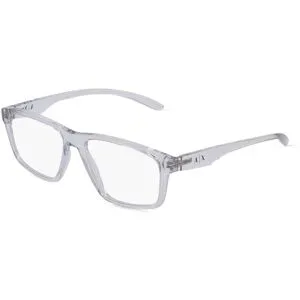 Luxottica Fashion Brillen Vertriebs GmbH Armani Exchange AX3094 Herren-Brille inkl. Gläser Vollrand Quadratisch Acetat-Gestell 56/17/140, Transparent