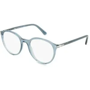 Luxottica Fashion Brillen Vertriebs GmbH Persol 0PO3353V Unisex-Brille inkl. Gläser Vollrand Panto Acetat-Gestell 51/20/145, Blau