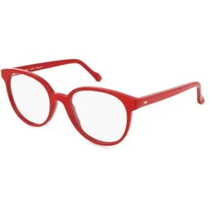 De Lotto s.r.l. Fielmann MF 059 RN CLAUDIA Damen-Brille inkl. Gläser Vollrand Butterfly Acetat-Gestell 52/19/140, Rot
