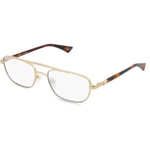 Tree Distribution GmbH Le Specs LBL2624906 LE MIMI Unisex-Blaulichtfilterbrille ohne Sehstärke Vollrand Pilot Metall-Gestell, Gold