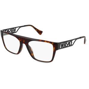 Luxottica Fashion Brillen Vertriebs GmbH Versace VE3326U Herren-Brille inkl. Gläser Vollrand Quadratisch Acetat-Gestell 55/19/145, Havanna