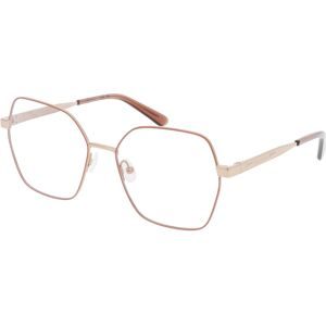 Marchon Germany GmbH Calvin Klein CK24112 Unisex-Brille inkl. Gläser Vollrand Quadratisch Metall-Gestell 55/17/140, Bronze
