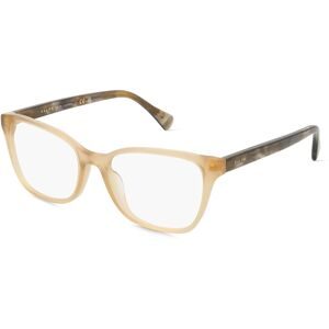 Luxottica Fashion Brillen Vertriebs GmbH Ralph RA7137U Damen-Brille inkl. Gläser Vollrand Quadratisch Acetat-Gestell 53/18/145, Beige