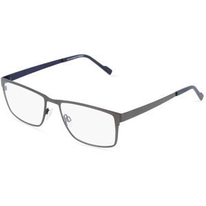 Eschenbach Optik GmbH Titanflex 820773 Herren-Brille inkl. Gläser Vollrand Quadratisch Titan-Gestell 57/18/140, Grau