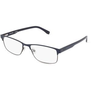 Marchon Germany GmbH Lacoste L2217 Unisex-Brille inkl. Gläser Vollrand Quadratisch Metall-Gestell 54/17/145, Blau