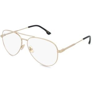 Safilo GmbH Victoria Beckham VB 1008 Damen-Brille inkl. Gläser Vollrand Pilot Metall-Gestell 58/13/140, Gold