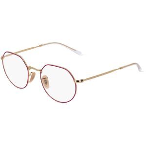 Luxottica Fashion Brillen Vertriebs GmbH Ray-Ban RX6465 Unisex-Brille inkl. Gläser Vollrand Geometrisch Metall-Gestell 51/20/140, Lila