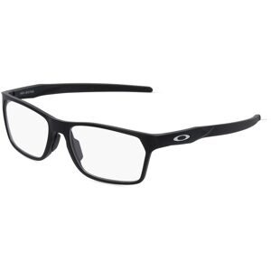 Luxottica Fashion Brillen Vertriebs GmbH Oakley OX8032 Herren-Brille inkl. Gläser Vollrand Quadratisch Kunststoff-Gestell 57/17/141, Schwarz