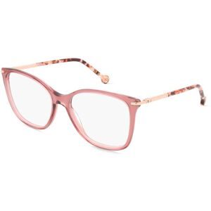 Safilo GmbH Carolina Herrera HER 0270 Damen-Brille inkl. Gläser Vollrand Eckig Acetat-Gestell 54/17/140, Pink