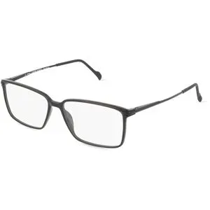 Stepper Eyewear LTD. Fielmann COMFORT 123 FLEX CL Herren-Brille inkl. Gläser Vollrand Quadratisch TR90-Gestell 54/14/140, Schwarz