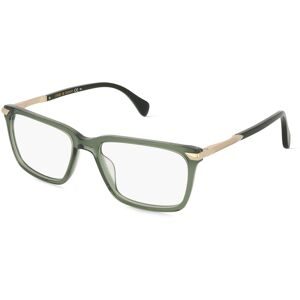 Safilo GmbH Rag & Bone RNB7043 Herren-Brille inkl. Gläser Vollrand Quadratisch Acetat-Gestell 56/18/145, Grün