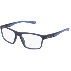 Marchon Germany GmbH Nike 7015 Herren-Brille inkl. Gläser Vollrand Quadratisch Metall-Gestell 55/17/145, Blau