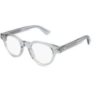 Kering Eyewear Spa Bottega Veneta BV1443O Unisex-Brille inkl. Gläser Vollrand Rund Acetat-Gestell 45/22/145, Grau
