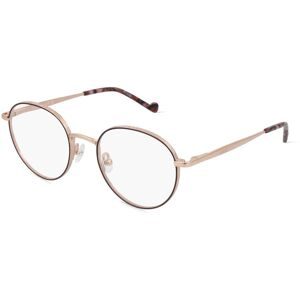 Marchon Germany GmbH Liu Jo LJ2147 Unisex-Brille inkl. Gläser Vollrand Rund Metall-Gestell 49/20/140, Pink