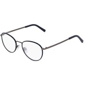 DE RIGO Vision D.A.CH. GmbH Rodenstock 2656 Unisex-Brille inkl. Gläser Vollrand Rund Metall-Gestell 51/19/140, Blau