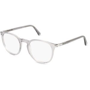 Luxottica Fashion Brillen Vertriebs GmbH Persol PO3318V Unisex-Brille inkl. Gläser Vollrand Panto Acetat-Gestell 51/21/145, Grau