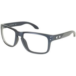 Luxottica Fashion Brillen Vertriebs GmbH Oakley OX8156 Herren-Brille inkl. Gläser Vollrand Quadratisch Kunststoff-Gestell 54/18/137, Blau