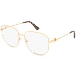 Luxottica Fashion Brillen Vertriebs GmbH Dolce&Gabbana DG1356 Damen-Brille inkl. Gläser Vollrand Panto Edelstahl-Gestell 57/16/140, Gold