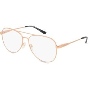 Luxottica Fashion Brillen Vertriebs GmbH Michael Kors MK3019 Damen-Brille inkl. Gläser Vollrand Pilot Metall-Gestell 56/14/135, Gold