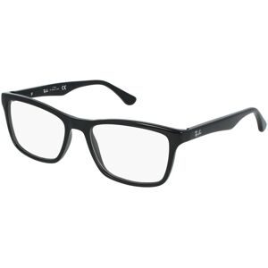 Luxottica Fashion Brillen Vertriebs GmbH Ray-Ban RB 5279 Herren-Brille inkl. Gläser Vollrand Quadratisch Kunststoff-Gestell 53/18/140, Schwarz