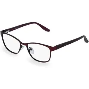 Wenzhou Bada Optical Co. , LTD Fielmann BD 408 FLEX CL Damen-Brille inkl. Gläser Vollrand Quadratisch Edelstahl-Gestell 50/16/140, Rot