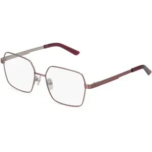 Billion Excel Optical Manufactory Co. Ltd. Fielmann BE 005 FLEX FA Damen-Brille inkl. Gläser Vollrand Geometrisch Edelstahl-Gestell 53/16/135, Pink