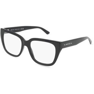 Luxottica Fashion Brillen Vertriebs GmbH Jimmy Choo JC3019B Damen-Brille inkl. Gläser Vollrand Quadratisch Acetat-Gestell 52/17/145, Schwarz