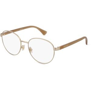Luxottica Fashion Brillen Vertriebs GmbH Ralph RA6050 Damen-Brille inkl. Gläser Vollrand Rund Metall-Gestell 53/17/140, Gold