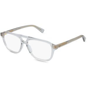 Kering Eyewear Spa Bottega Veneta BV1294O Herren-Brille inkl. Gläser Vollrand Pilot Acetat-Gestell 56/15/145, Grau