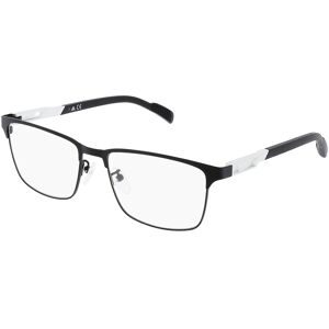 Marcolin Deutschland GmbH Adidas SP5024 Unisex-Brille inkl. Gläser Vollrand Quadratisch Metall-Gestell 55/17/140, Schwarz