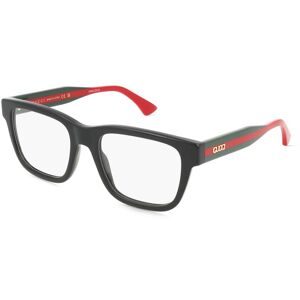 Kering Eyewear Spa Gucci GG1870O Unisex-Brille inkl. Gläser Vollrand Eckig Acetat-Gestell 53/19/145, Schwarz