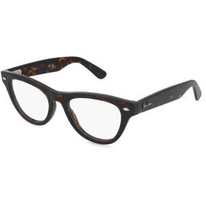 Luxottica Fashion Brillen Vertriebs GmbH Ray-Ban RX5510 Damen-Brille inkl. Gläser Vollrand Cat Eye Acetat-Gestell 52/20/145, Havanna