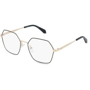 Safilo GmbH Polaroid PLD D612/G Damen-Brille inkl. Gläser Vollrand Geometrisch Edelstahl-Gestell 55/18/140, Schwarz