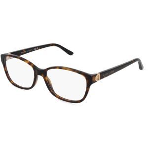 Luxottica Fashion Brillen Vertriebs GmbH Polo Ralph Lauren RL6136 Damen-Brille inkl. Gläser Vollrand Quadratisch Acetat-Gestell 53/16/135, Havanna
