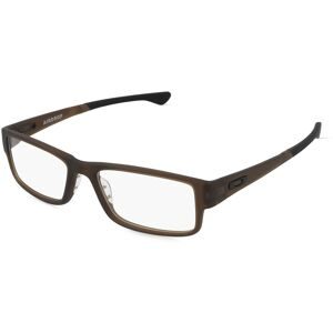 Luxottica Fashion Brillen Vertriebs GmbH Oakley OX8046 Herren-Brille inkl. Gläser Vollrand Quadratisch Kunststoff-Gestell 53/18/143, Braun