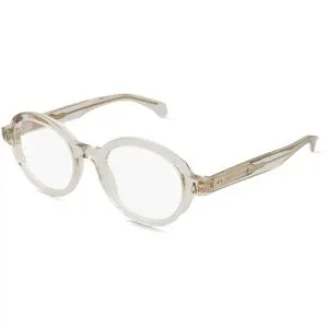 Luxottica Fashion Brillen Vertriebs GmbH Moncler ME2005 Unisex-Brille inkl. Gläser Vollrand Rund Acetat-Gestell 49/21/145, Beige