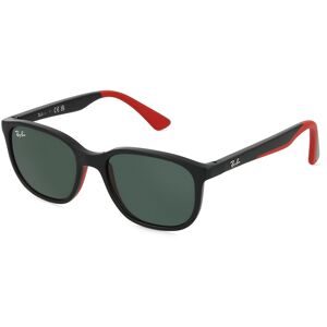 Luxottica Fashion Brillen Vertriebs GmbH Ray-Ban Junior RJ9078S Kinder-Sonnenbrille Vollrand Quadratisch Acetat-Gestell, Schwarz