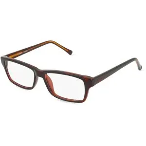 Zhangzhou Agilton Optical Co., Ltd. Fielmann MC 608 CL Herren-Brille inkl. Gläser Vollrand Quadratisch Propionat-Gestell 50/14/135, Havanna