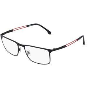 Safilo GmbH Carrera 8831 Herren-Brille inkl. Gläser Vollrand Quadratisch Titan-Gestell 55/18/140, Schwarz