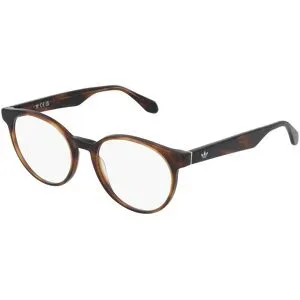 Marcolin Deutschland GmbH Adidas Originals OR5085 Unisex-Brille inkl. Gläser Vollrand Rund Acetat-Gestell 51/18/150, Havanna