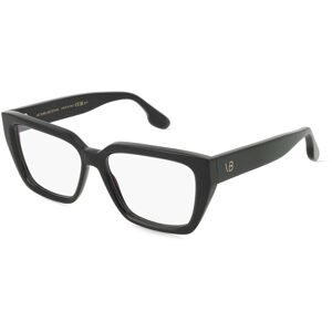 Safilo GmbH Victoria Beckham VB2648 Unisex-Brille inkl. Gläser Vollrand Quadratisch Acetat-Gestell 54/15/145, Schwarz