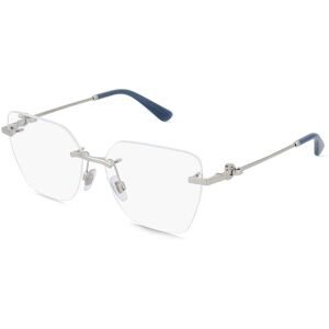 Luxottica Fashion Brillen Vertriebs GmbH Dolce&Gabbana DG1363 Damen-Brille inkl. Gläser Randlos Cat Eye Metall-Gestell 56/15/140, Silber