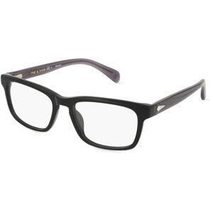 Safilo GmbH Rag & Bone RNB7045 Herren-Brille inkl. Gläser Vollrand Quadratisch Acetat-Gestell 54/18/145, Schwarz